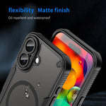 Coque de téléphone magnétique Armor Glaze MagSafe, Pour iPhone 17 Pro Max, Pour iPhone 17 Pro, Pour iPhone 17, Pour iPhone Air