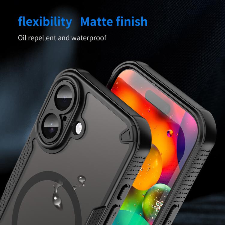 Coque de téléphone magnétique Armor Glaze MagSafe, Pour iPhone 17 Pro Max, Pour iPhone 17 Pro, Pour iPhone 17, Pour iPhone Air
