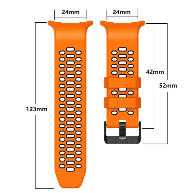 Two Color Silicone Breathable Watch Band, For Samsung Galaxy Watch Ultra 47mm / Ultra 2025