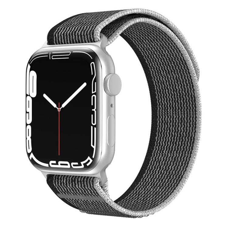 Bracelet de montre xDfind en nylon à double boucle, compatible avec les Apple Watch 46 mm / 49 mm / 45 mm / 44 mm et 42 mm / 41 mm / 40 mm / 38 mm.