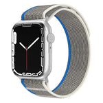 Bracelet de montre xDfind en nylon à double boucle, compatible avec les Apple Watch 46 mm / 49 mm / 45 mm / 44 mm et 42 mm / 41 mm / 40 mm / 38 mm.