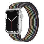 Bracelet de montre xDfind en nylon à double boucle, compatible avec les Apple Watch 46 mm / 49 mm / 45 mm / 44 mm et 42 mm / 41 mm / 40 mm / 38 mm.