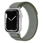 Bracelet de montre xDfind en nylon à double boucle, compatible avec les Apple Watch 46 mm / 49 mm / 45 mm / 44 mm et 42 mm / 41 mm / 40 mm / 38 mm.