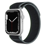 Bracelet de montre xDfind en nylon à double boucle, compatible avec les Apple Watch 46 mm / 49 mm / 45 mm / 44 mm et 42 mm / 41 mm / 40 mm / 38 mm.