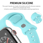 Bracelet de montre en silicone à boucle papillon xDfind, compatible avec les Apple Watch 46 mm / 49 mm / 45 mm / 44 mm et 42 mm / 41 mm / 40 mm / 38 mm.