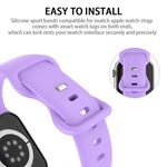 Bracelet de montre en silicone à boucle papillon xDfind, compatible avec les Apple Watch 46 mm / 49 mm / 45 mm / 44 mm et 42 mm / 41 mm / 40 mm / 38 mm.