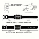 Bracelet de montre en silicone à boucle papillon xDfind, compatible avec les Apple Watch 46 mm / 49 mm / 45 mm / 44 mm et 42 mm / 41 mm / 40 mm / 38 mm.