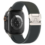 Bracelet de montre xDfind en nylon avec boucle à bouton-pression en titane, compatible avec Apple Watch 46 mm / 49 mm / 45 mm / 44 mm et Apple Watch 42 mm / 41 mm / 40 mm / 38 mm.