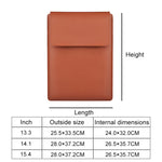 Housse en cuir PU05, sac de transport, pour ordinateur portable 13,3 pouces, 14,1 pouces, 15,4 pouces