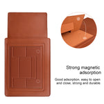 Housse en cuir PU05, sac de transport, pour ordinateur portable 13,3 pouces, 14,1 pouces, 15,4 pouces