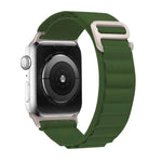 Bracelet de montre xDfind Aline en nylon à boucle, compatible avec les Apple Watch 46 mm / 49 mm / 45 mm / 44 mm et 42 mm / 41 mm / 40 mm / 38 mm.