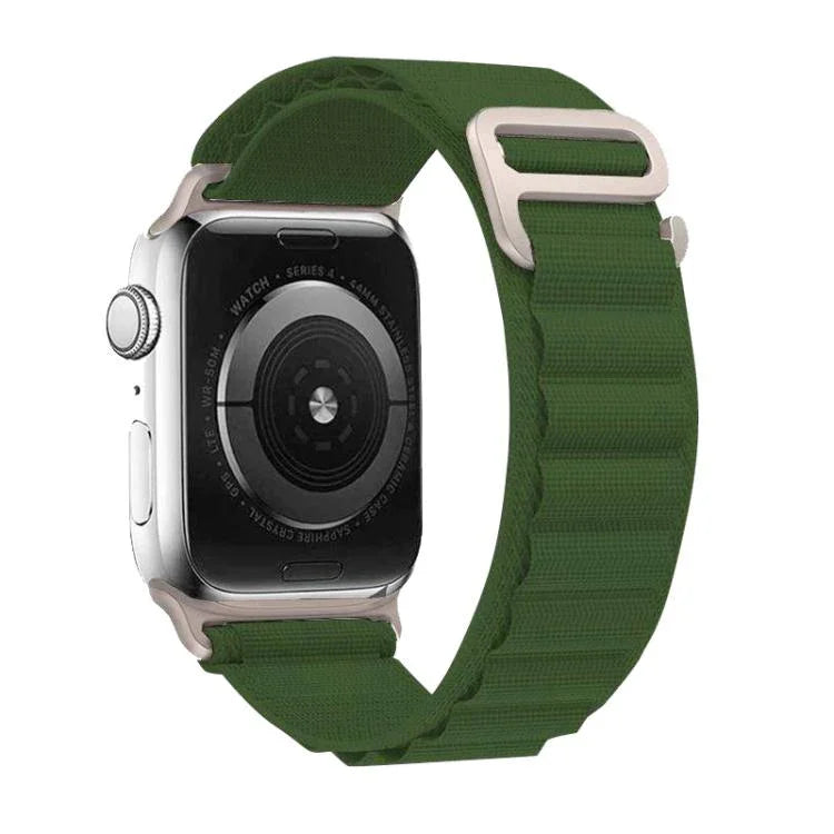 Bracelet de montre xDfind Aline en nylon à boucle, compatible avec les Apple Watch 46 mm / 49 mm / 45 mm / 44 mm et 42 mm / 41 mm / 40 mm / 38 mm.