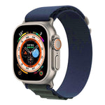 Bracelet de montre xDfind Aline en nylon à boucle, compatible avec les Apple Watch 46 mm / 49 mm / 45 mm / 44 mm et 42 mm / 41 mm / 40 mm / 38 mm.