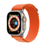 Bracelet de montre xDfind Aline en nylon à boucle, compatible avec les Apple Watch 46 mm / 49 mm / 45 mm / 44 mm et 42 mm / 41 mm / 40 mm / 38 mm.