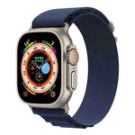 Bracelet de montre xDfind Aline en nylon à boucle, compatible avec les Apple Watch 46 mm / 49 mm / 45 mm / 44 mm et 42 mm / 41 mm / 40 mm / 38 mm.