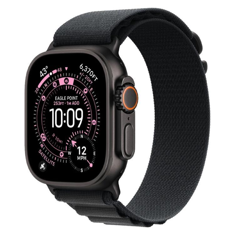 Bracelet de montre xDfind Aline en nylon à boucle, compatible avec les Apple Watch 46 mm / 49 mm / 45 mm / 44 mm et 42 mm / 41 mm / 40 mm / 38 mm.