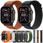 Bracelet de montre xDfind Aline en nylon à boucle, compatible avec les Apple Watch 46 mm / 49 mm / 45 mm / 44 mm et 42 mm / 41 mm / 40 mm / 38 mm.