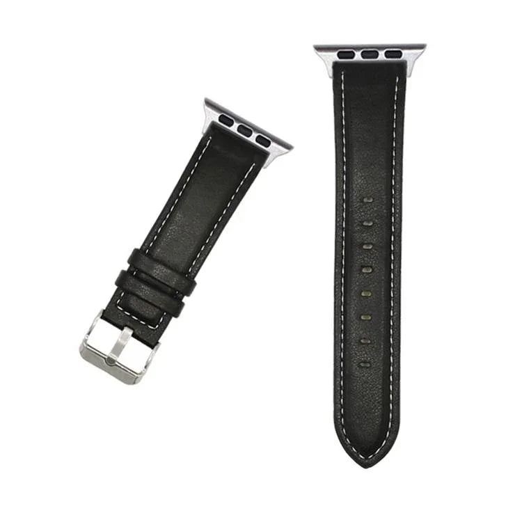 Bracelet de montre en cuir texturé Crazy Horse xDfind, compatible avec Apple Watch 46 mm / 49 mm / 45 mm / 44 mm et Apple Watch 42 mm / 41 mm / 40 mm / 38 mm