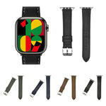 Bracelet de montre en cuir texturé Crazy Horse xDfind, compatible avec Apple Watch 46 mm / 49 mm / 45 mm / 44 mm et Apple Watch 42 mm / 41 mm / 40 mm / 38 mm
