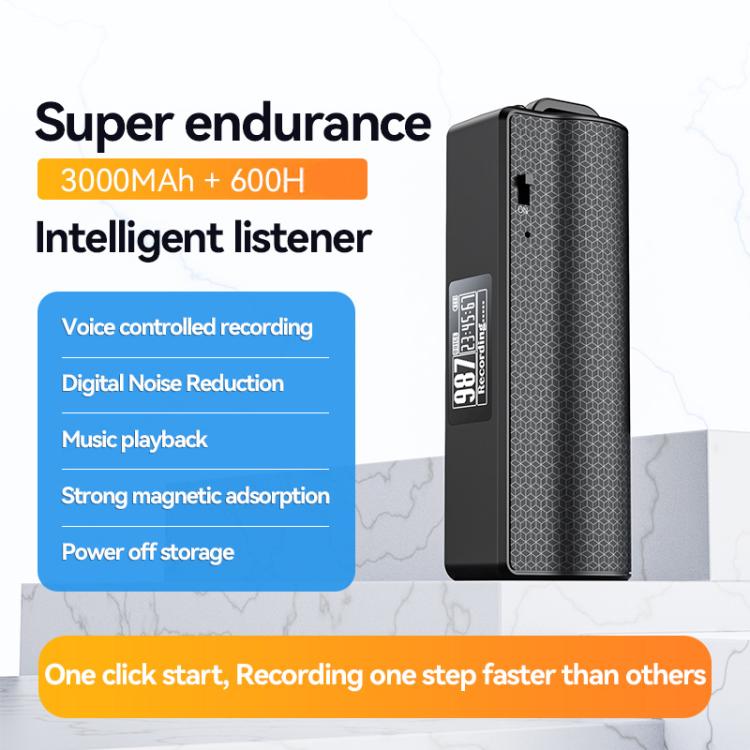 Stylo enregistreur vocal à réduction de bruit magnétique avec écran OLED JNN Q70P, prise en charge du contrôle APP, 8 Go, 16 Go, 32 Go, 64 Go, 128 Go