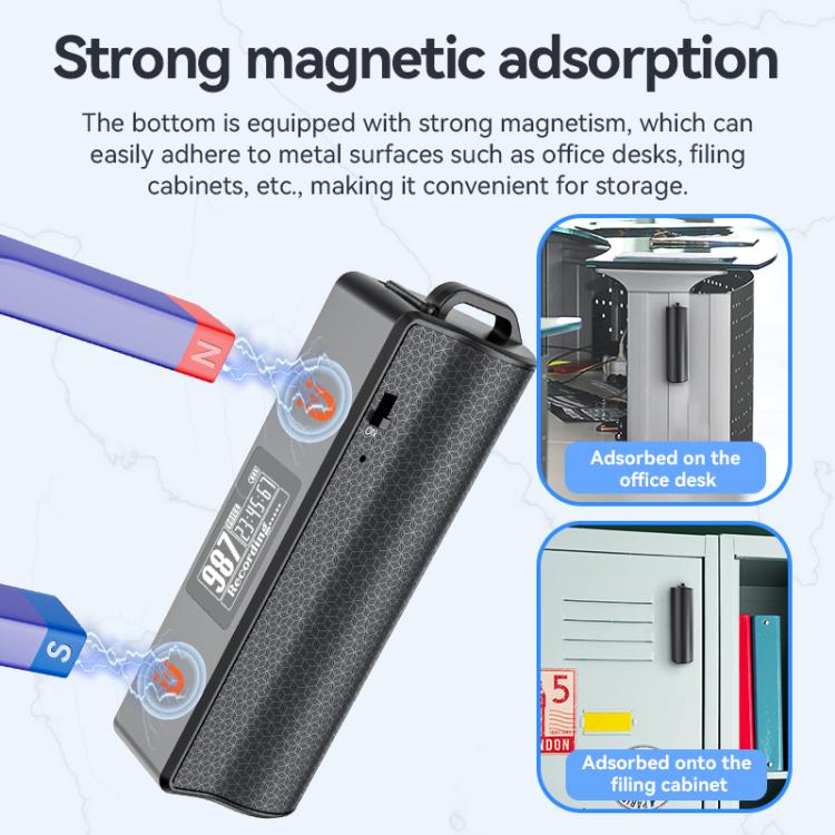Stylo enregistreur vocal à réduction de bruit magnétique avec écran OLED JNN Q70P, prise en charge du contrôle APP, 8 Go, 16 Go, 32 Go, 64 Go, 128 Go