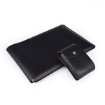 Housse en cuir PU05 avec petite pochette de rangement, pour ordinateur portable 13,3 pouces, 14,1 pouces, 15,4 pouces