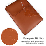Housse en cuir PU05 avec petite pochette de rangement, pour ordinateur portable 13,3 pouces, 14,1 pouces, 15,4 pouces