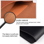 Housse en cuir PU05 avec petite pochette de rangement, pour ordinateur portable 13,3 pouces, 14,1 pouces, 15,4 pouces