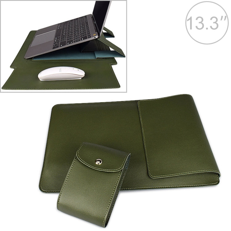 Housse en cuir PU05 avec petite pochette de rangement, pour ordinateur portable 13,3 pouces, 14,1 pouces, 15,4 pouces