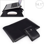 Housse en cuir PU05 avec petite pochette de rangement, pour ordinateur portable 13,3 pouces, 14,1 pouces, 15,4 pouces