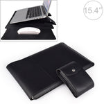 Housse en cuir PU05 avec petite pochette de rangement, pour ordinateur portable 13,3 pouces, 14,1 pouces, 15,4 pouces