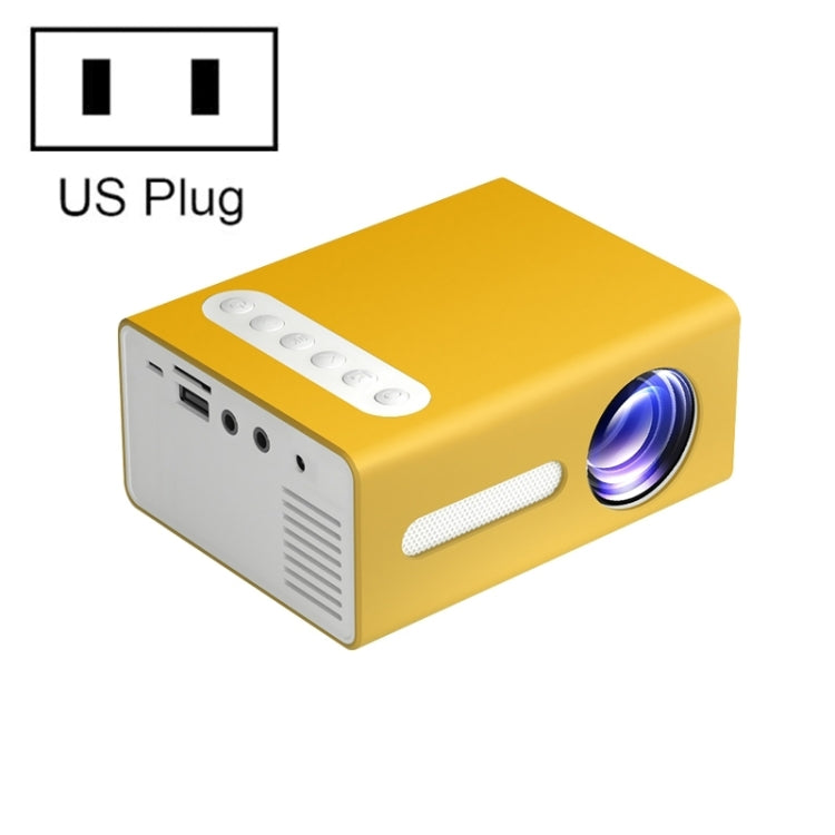 Projecteur de jeu multimédia portable domestique à LED T300 25ANSI, prise américaine