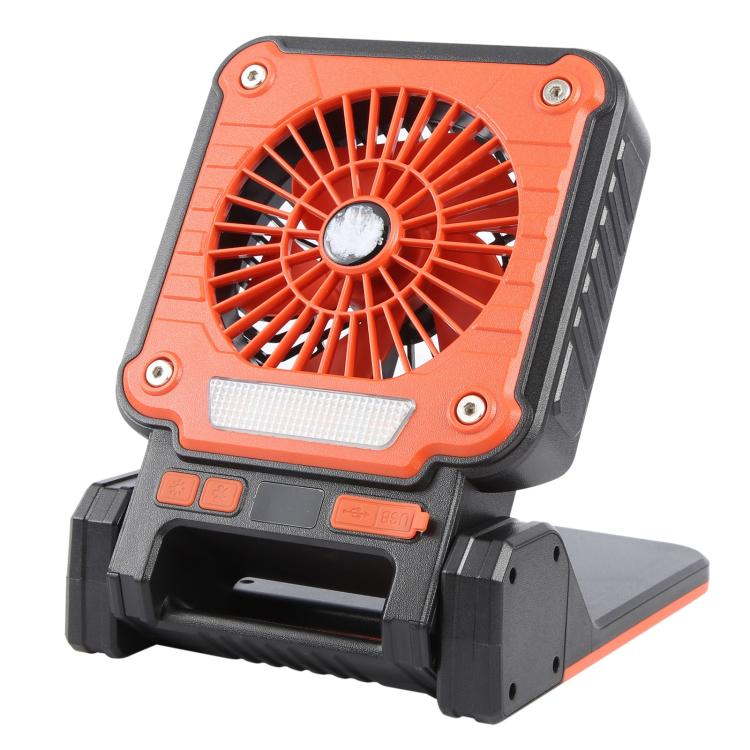 Ventilateur portable F3 à énergie solaire avec chargement USB et lumière de camping