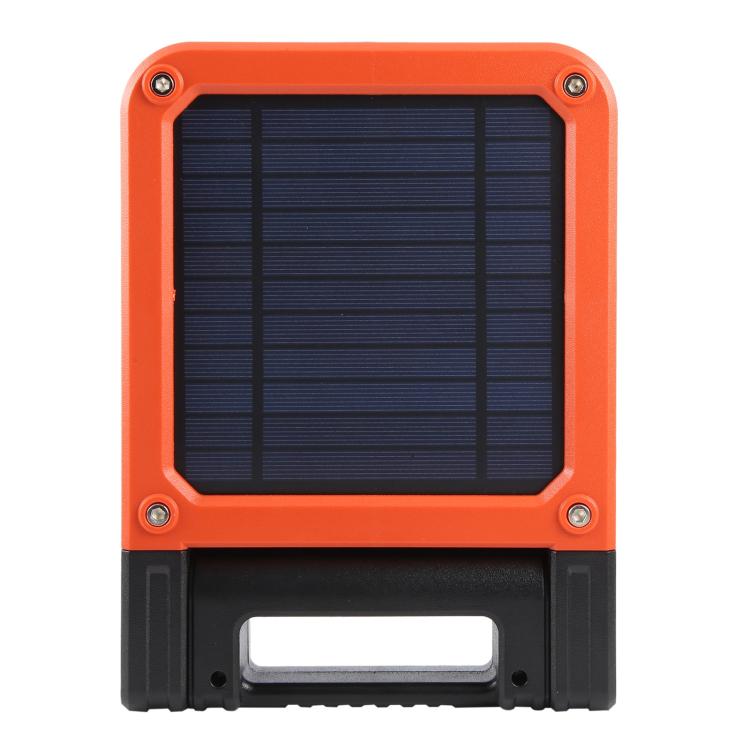 Ventilateur portable F3 à énergie solaire avec chargement USB et lumière de camping