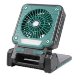 Ventilateur portable F3 à énergie solaire avec chargement USB et lumière de camping