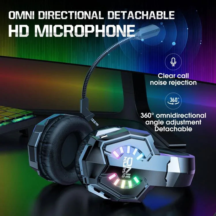 Casque de jeu e-sport ONIKUMA B15 tri-mode Bluetooth, 2,4G, filaire