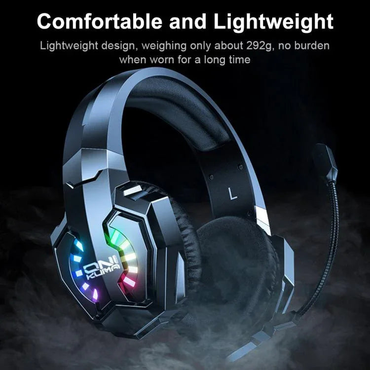 Casque de jeu e-sport ONIKUMA B15 tri-mode Bluetooth, 2,4G, filaire