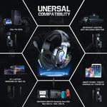 Casque de jeu e-sport ONIKUMA B15 tri-mode Bluetooth, 2,4G, filaire
