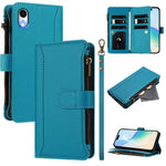 Étui en cuir à fermeture magnétique avec 9 fentes pour cartes et dragonne, pour iPhone 11 Pro Max, pour iPhone 11, pour iPhone 11 Pro, pour iPhone XS / X, pour iPhone XR, pour iPhone XS Max, pour iPhone 8 Plus / 7 Plus