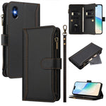 Étui en cuir à fermeture magnétique avec 9 fentes pour cartes et dragonne, pour iPhone 11 Pro Max, pour iPhone 11, pour iPhone 11 Pro, pour iPhone XS / X, pour iPhone XR, pour iPhone XS Max, pour iPhone 8 Plus / 7 Plus