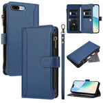 Étui en cuir à fermeture magnétique avec 9 fentes pour cartes et dragonne, pour iPhone 11 Pro Max, pour iPhone 11, pour iPhone 11 Pro, pour iPhone XS / X, pour iPhone XR, pour iPhone XS Max, pour iPhone 8 Plus / 7 Plus