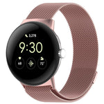 Bracelet de montre magnétique milanais xDfind en métal, compatible avec Google Pixel Watch 4 / Watch 3 (45 mm) et Google Pixel Watch 4 / 3 / 2 / 1 (41 mm).
