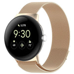 Bracelet de montre magnétique milanais xDfind en métal, compatible avec Google Pixel Watch 4 / Watch 3 (45 mm) et Google Pixel Watch 4 / 3 / 2 / 1 (41 mm).