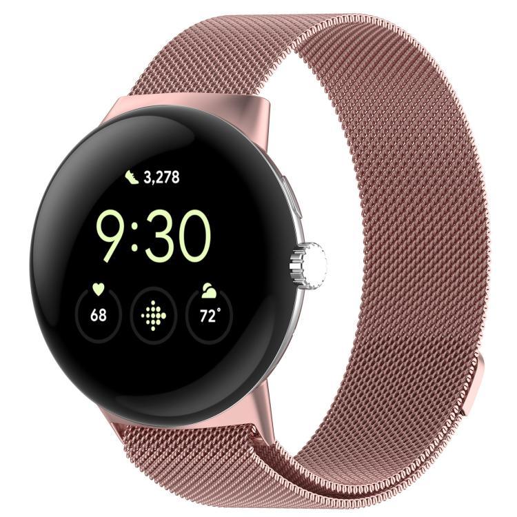 Bracelet de montre magnétique milanais xDfind en métal, compatible avec Google Pixel Watch 4 / Watch 3 (45 mm) et Google Pixel Watch 4 / 3 / 2 / 1 (41 mm).