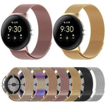 Bracelet de montre magnétique milanais xDfind en métal, compatible avec Google Pixel Watch 4 / Watch 3 (45 mm) et Google Pixel Watch 4 / 3 / 2 / 1 (41 mm).