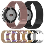 Bracelet de montre magnétique milanais xDfind en métal, compatible avec Google Pixel Watch 4 / Watch 3 (45 mm) et Google Pixel Watch 4 / 3 / 2 / 1 (41 mm).