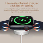 Chargeur sans fil magnétique xDfind avec boîtier en alliage d'aluminium pour Apple Watch Series 1, Type-C, USB-A