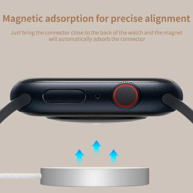 Chargeur sans fil magnétique xDfind avec boîtier en alliage d'aluminium pour Apple Watch Series 1, Type-C, USB-A