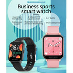 Montre Intelligente Sportive d'Affaires avec Écran TFT 1,54 Pouces et Étanchéité IP67, Prise en Charge du Moniteur de Sommeil / Moniteur de Fréquence Cardiaque / Surveillance de la Pression Artérielle, Bracelet en Silicone