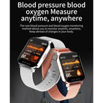 Montre Intelligente Sportive d'Affaires avec Écran TFT 1,54 Pouces et Étanchéité IP67, Prise en Charge du Moniteur de Sommeil / Moniteur de Fréquence Cardiaque / Surveillance de la Pression Artérielle, Bracelet en Silicone